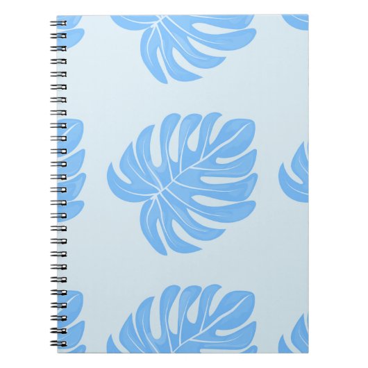 Tropical seamless etnische pattern with exotic lea notitieboek (Voorkant)
