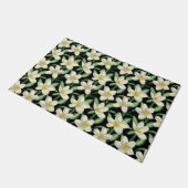 Tropical seamless pattern white flowers green leaf deurmat (Schuin)
