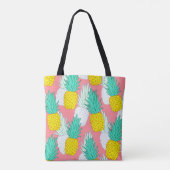 Tropical seamless pattern with exotic pineapples.  tote bag (Achterkant)