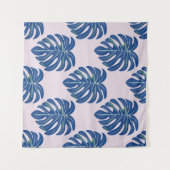 Tropical seamless pattern with leaves. Beautiful t Wandkleed (Voorkant (horizontaal))