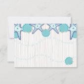 Tropical Seashell Wedding RSVP-kaarten RSVP Kaartje (Achterkant)