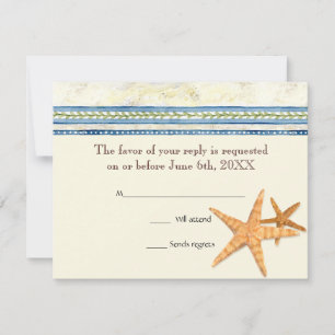Tropical Shell Paradise - RSVP Respons Kaarten Kaartje