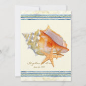 Tropical Shell Paradise - Uitnodiging voor bruilof (Achterkant)