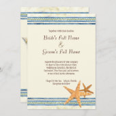 Tropical Shell Paradise - Uitnodiging voor bruilof (Voorkant / Achterkant)