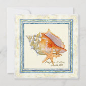 Tropical Shell Paradise - Uitnodiging voor bruilof (Achterkant)