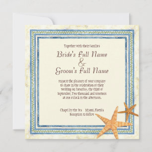 Tropical Shell Paradise - Uitnodiging voor bruilof