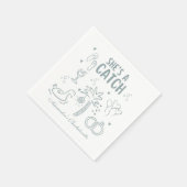 Tropical Shes viert een visvangst Servet (Hoek)