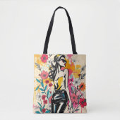 Tropical Sketch Duet Tote Bag (Voorkant)