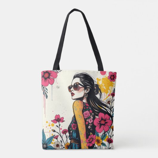 Tropical Sketch Duet Tote Bag (Achterkant)