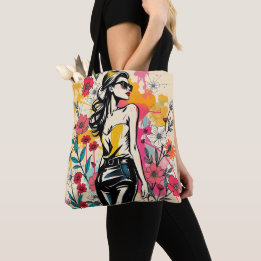 Tropical Sketch Duet Tote Bag
