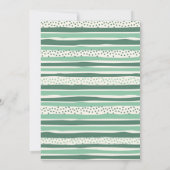 Tropical Sloth Birthday Invitation Kaart (Achterkant)