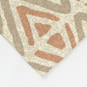 Tropical Spa Coordinates - Tribal Zig Zag Fleece Deken (Hoek)