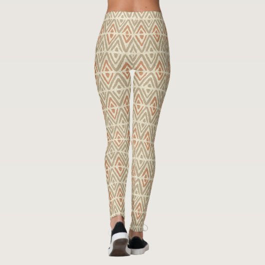 Tropical Spa Coordinates - Tribal Zig Zag Leggings (Achterkant)