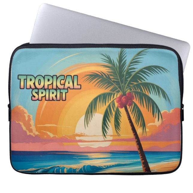 Tropical Spirit Laptop Sleeve (Voorkant)