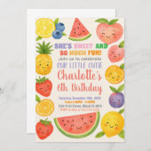 Tropical Splash verjaardagsuitnodiging Kaart (Voorkant / Achterkant)