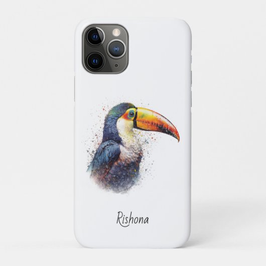 Tropical Splendor Toucan, op maat Case-Mate iPhone Case (Achterkant)