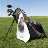 Tropical Splendor Toucan, op maat Golfhanddoek (Groen)