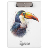 Tropical Splendor Toucan, op maat Klembord (Voorkant)