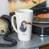 Tropical Splendor Toucan, op maat Latte Mok
