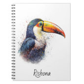 Tropical Splendor Toucan, op maat Notitieboek (Voorkant)
