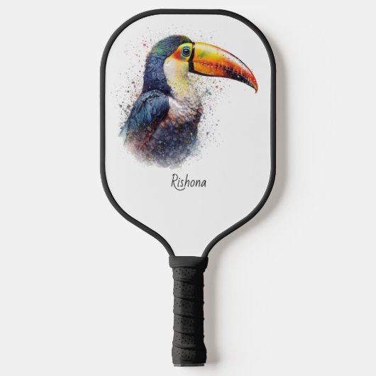 Tropical Splendor Toucan, op maat Pickleball Paddle (Voorkant)