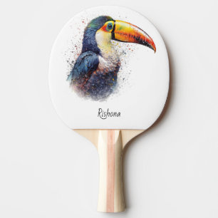 Tropical Splendor Toucan, op maat Tafeltennisbatje