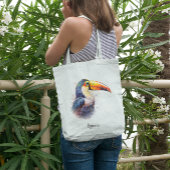 Tropical Splendor Toucan, op maat Tote Bag