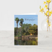 Tropical Springs Paradise Denken aan jou Kaart (Gele Bloem)