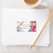 Tropical Stardust Garden Floral Paradise Wedding Etiket (Insitu)