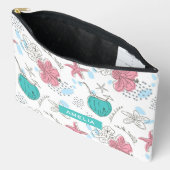 Tropical Starfish Coconut Cocktails Pattern Name Etui (Open)