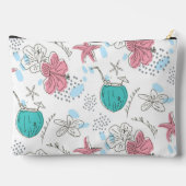 Tropical Starfish Coconut Cocktails Pattern Name Etui (Achterkant)