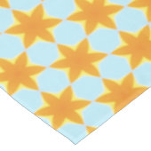 Tropical Starfruit Pattern Blue Orange Tafelkleed (Gekanteld)