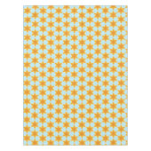 Tropical Starfruit Pattern Blue Orange  Tafelkleed (Voorkant)