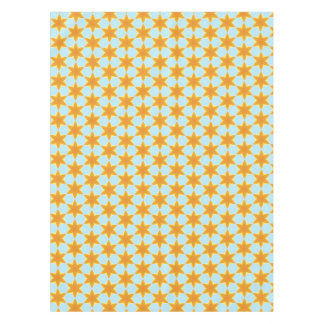 Tropical Starfruit Pattern Blue Orange Tafelkleed