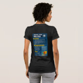 Tropical Storm Melissa Infografis T-shirt (Achterkant volledig)