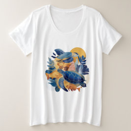 Tropical Summer Animals Gift Grote Maat T-shirt