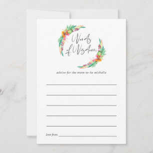 Tropical Summer Beach Baby shower Moeder Advies