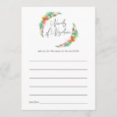 Tropical Summer Beach Baby shower Moeder Advies (Voorkant)