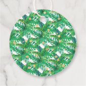 Tropical Summer Beach Luau Boys Baby shower Bedankjes Labels (Achterkant)