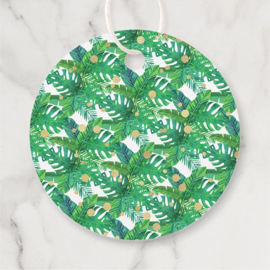 Tropical Summer Beach Luau Boys Baby shower Bedankjes Labels (Achterkant)