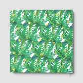 Tropical Summer Beach Luau Boys Baby shower Echt Gastenboek (Achterkant)