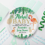 Tropical Summer Beach Luau Boys Baby shower Papieren Bordje<br><div class="desc">Vier in stijl met deze trendy baby showers papieren borden. Het ontwerp is gemakkelijk te personaliseren met uw eigen formulering en uw familie en vrienden zullen blij zijn wanneer ze deze fantastische partij borden zien. Overeenkomende objecten zijn beschikbaar in de collectie.</div>