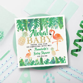 Tropical Summer Beach Luau Boys Baby shower Servet