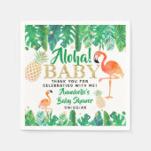 Tropical Summer Beach Luau Boys Baby shower Servet (Voorkant)