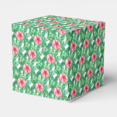 Tropical Summer Beach Luau Meisjes Baby shower Bedankdoosjes (Achterkant)