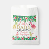 Tropical Summer Beach Luau Meisjes Baby shower Bedankzakje (Voorkant)