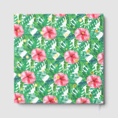 Tropical Summer Beach Luau Meisjes Baby shower Ech Gastenboek (Achterkant)
