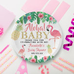 Tropical Summer Beach Luau Meisjes Baby shower Papieren Bordje<br><div class="desc">Vier in stijl met deze trendy baby showers papieren borden. Het ontwerp is gemakkelijk te personaliseren met uw eigen formulering en uw familie en vrienden zullen blij zijn wanneer ze deze fantastische partij borden zien. Overeenkomende objecten zijn beschikbaar in de collectie.</div>