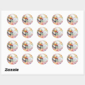 Tropical Summer Beach Party Stickers (Vel)