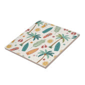 Tropical Summer Beach Pattern (1) Tegeltje (Zijkant)
